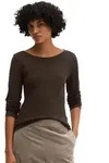 Langarmshirt MARC O'POLO "aus Organic Cotton-Qualit&auml;t", Damen, Gr. XXS, braun