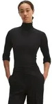 Langarmshirt MARC O'POLO "aus TENCEL&trade; Modal-Stretch", Damen, Gr. XXS, schwarz,