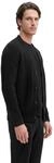 Cardigan MARC O'POLO "aus weichem Schurwoll-Mix", Herren, Gr. S, schwarz,