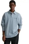 Sweatshirt MARC O'POLO DENIM "aus reiner Bio-Baumwolle", Herren, Gr. S, blau (bashed
