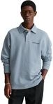 Sweatshirt MARC O'POLO DENIM "aus reiner Bio-Baumwolle", Herren, Gr. S, blau (bashed