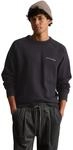 Sweatshirt MARC O'POLO DENIM "mit markanter Struktur", Herren, Gr. S, schwarz,