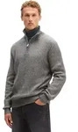 Troyer MARC O'POLO "aus Bio-Baumwoll-Schurwoll-Mix", Herren, Gr. S, grau (medium