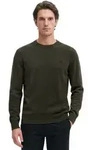 Rundhalspullover MARC O'POLO "aus softem Bio-Bauwoll-Schurwoll-Mix", Herren, Gr. S,