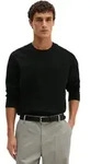 Strickpullover MARC O'POLO "in Walkwoll-Optik", Herren, Gr. S, schwarz, Obermaterial: