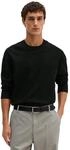 Strickpullover MARC O'POLO "in Walkwoll-Optik", Herren, Gr. S, schwarz, Obermaterial: