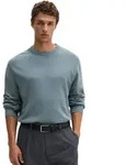 Rundhalspullover MARC O'POLO "aus softem Bio-Bauwoll-Schurwoll-Mix", Herren, Gr. S,