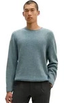 Rundhalspullover MARC O'POLO "aus weichem Wolle-Mix mit Viskose", Herren, Gr. S, blau
