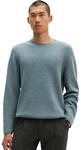 Rundhalspullover MARC O'POLO "aus weichem Wolle-Mix mit Viskose", Herren, Gr. S, blau