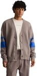 Cardigan MARC O'POLO DENIM "aus weichem Schurwoll-Mix", Herren, Gr. M, dolphin,