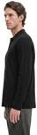 Langarm-Poloshirt MARC O'POLO "aus reiner Bio-Baumwolle", Herren, Gr. S, schwarz,