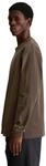 Langarmshirt MARC O'POLO DENIM "aus Bio-Baumwolle", Herren, Gr. S, braun (chocolate