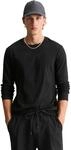 Langarmshirt MARC O'POLO DENIM "aus geripptem Bio-Baumwoll-Jersey", Herren, Gr. S,