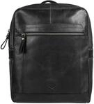 Sansibar Laptoprucksack "SANSIBAR Herren, Damen echt Leder" echt Leder
