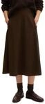 Webrock MARC O'POLO "aus recyceltem Polyester-Viskose-Mix", Damen, Gr. 32, braun