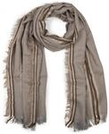 styleBREAKER Strickschal "Breiter XXL Schal mit Fransen und Streifen Muster" 1...