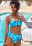B&uuml;gel-Bandeau-Bikini-Top S.OLIVER "Jayce", Damen, Gr. 40, Cup C, blau (t&uuml;rkis