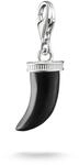Charm-Einh&auml;nger THOMAS SABO "Zahn-Charm - Original", schwarz (silberfarben, schwarz,