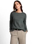 Sweater TOM TAILOR, Damen, Gr. XL, gr&uuml;n (schwarz olive melange), Sweatware,