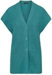 GOLDNER Strickjacke "Kurzgr&ouml;&szlig;e Strickweste mit Rautenmuster" seitliche Schlitzer