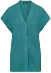 Strickjacke GOLDNER "Kurzgr&ouml;&szlig;e Strickweste mit Rautenmuster", Damen, Gr. 19, blau