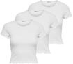 ONLY T-Shirt "T-Shirt ONLEMMA SHORT TOP 3P 3er Pack" 3