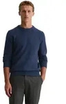 Strickpullover MARC O'POLO "regular aus gesprenkeltem Tweedgarn", Herren, Gr. M, blau