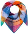 Zwillingsherz Dreieckstuch ""Karo"" gro&szlig;es Karo-Design, weiche Qualit&auml;t,