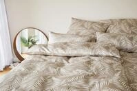 Elegante Bettw&auml;sche "Maison Leaves" 2 Stk. angenehmes Hautgef&uuml;hl