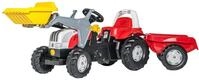 Tretfahrzeug ROLLY TOYS "rollyKid, Steyr CVT 6165", rot (wei&szlig;, rot), Tretfahrzeuge,