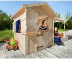 Spielhaus WEKA "Tabaluga Spielplatz", beige (natur), Spielh&auml;user, KinderB:286cm