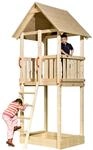 Spielturm WEKA "Tabaluga Drachenturm mit Satteldach", beige (natur), Spielt&uuml;rme,