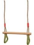 Schaukelsitz SMALL FOOT "Trapez mit Turnringen", beige (natur), Schaukelsitze,