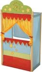 Kasperletheater ROBA, bunt, Puppentheater, Kinder, Holz, Stoff, mit Holzgestell und