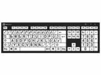 LOGICKEYBOARD Slimline-Tastatur "XL-Print Black on White DE (PC/Nero)"...