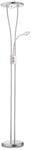 JUST LIGHT Stehlampe "HELIA", silber (edelstahlfarben), 3, &Oslash; 29cm H: 198cm, 1 Stk.,