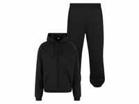 Trainingsanzug URBAN CLASSICS "Urban Classics Herren Blank Suit" Gr. L, schwarz