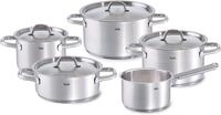 Fissler Topf-Set "Family Line" Set, 1 Bratentopf 20 cm, je 1 Kochtopf 16/20/24 cm, 1