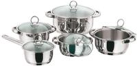 KING Topf-Set "New Silver Line" Set, je 1 Kochtopf mit Deckel 16/18/20/24 cm, 1