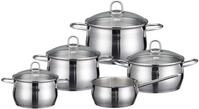 Elo Topf-Set "Platin" Set, 1 Bratentopf 20 cm, je 1 Fleischtopf 16/20/24 cm, 1
