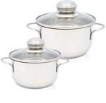 Kr&uuml;ger Topf-Set "Saturn" Set, 1x Fleischtopf &Oslash; 12 cm, 1x Fleischtopf &Oslash; 14...