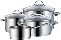 WMF Topf-Set "Provence Plus 4-teilig, Induktions T&ouml;pfe Set mit Glasdeckel" Set,