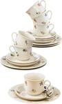 Seltmann Weiden Kaffeeservice "Geschirr-Set, Service Marieluise" Teller, Tasse,