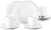 Seltmann Weiden Kaffeeservice "Geschirr-Set, Service Trio Highline" Teller, Tassen,
