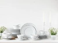 CreaTable Kombiservice "Geschirr-Set Maria Theresia" Service, wei&szlig;, klassische,