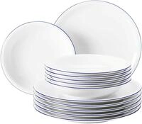 Seltmann Weiden Tafelservice "Geschirr-Set, Compact Blaurand, 12 Teile"...