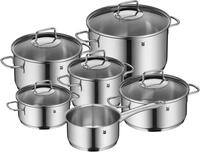 WMF Topf-Set "Astoria Induktion, Kochtopf Set mit Glasdeckel" Set, 2x Bratentopf mit