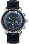Chronograph ZEPPELIN "100 Jahre", blau (dunkelblau, blau, blau), Armbanduhren,