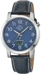 Funkuhr MASTER TIME "Basic", blau (dunkelblau), Armbanduhren, Herren, Funkuhr,