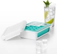 OXO Good Grips Eisw&uuml;rfelform auslaufsicher, Deckel, f&uuml;r kleine Eisw&uuml;rfel